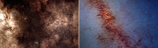 The Galactic Center in Visible and Infrared Light
